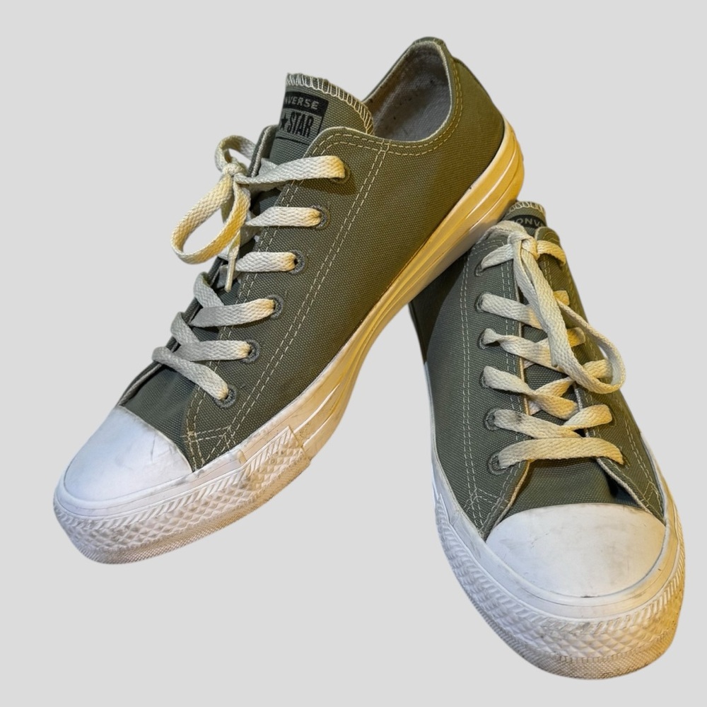 Converse Chuck Taylor All Star Green Low Top Canvas Sneakers Women’s 8 Men’s 6
